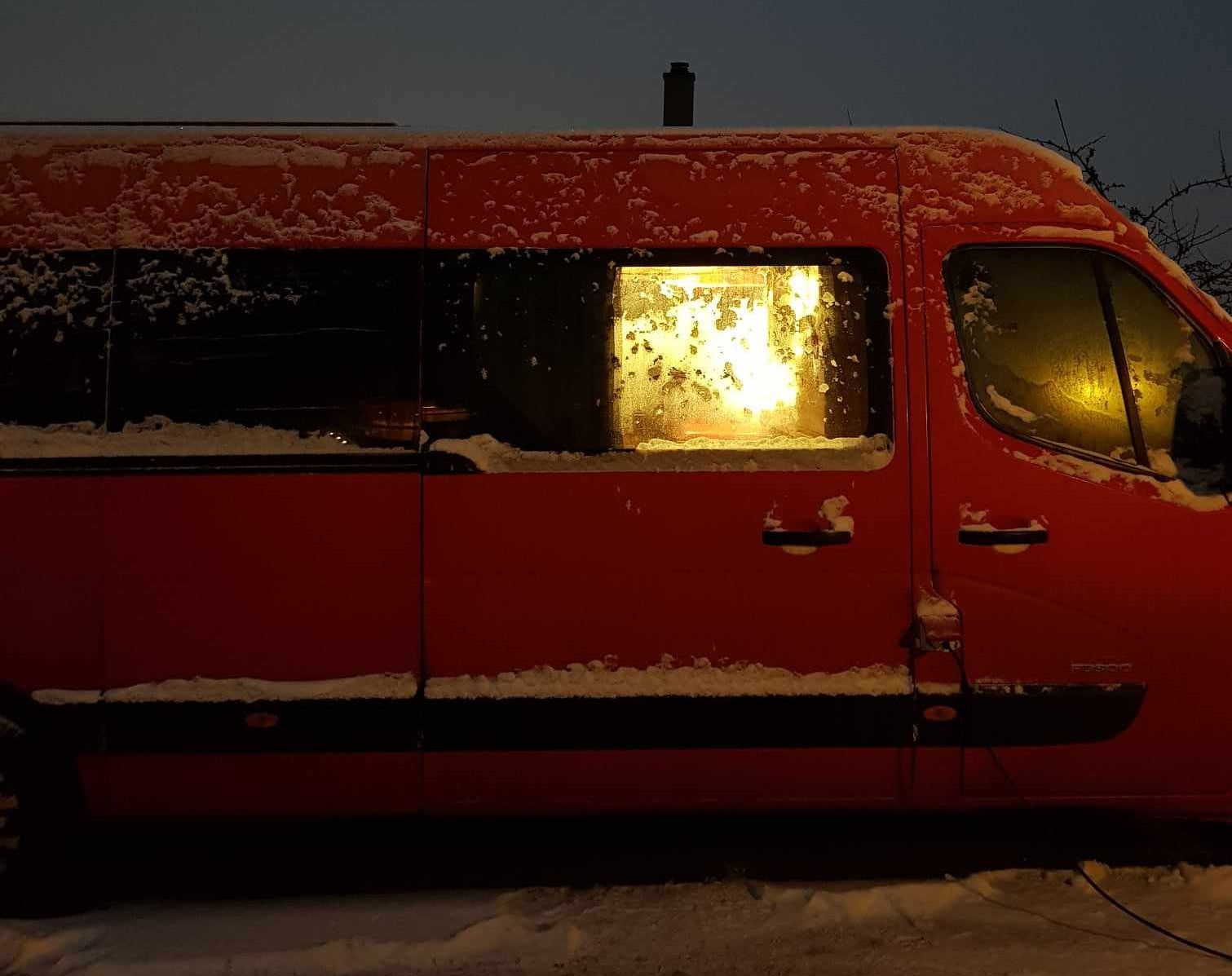 image of car in winter